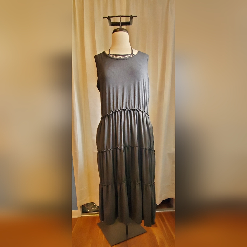 XL Gray Midi Dress